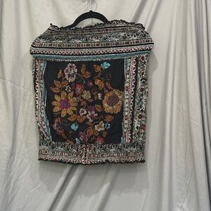 Black Floral Women's sleeveless top